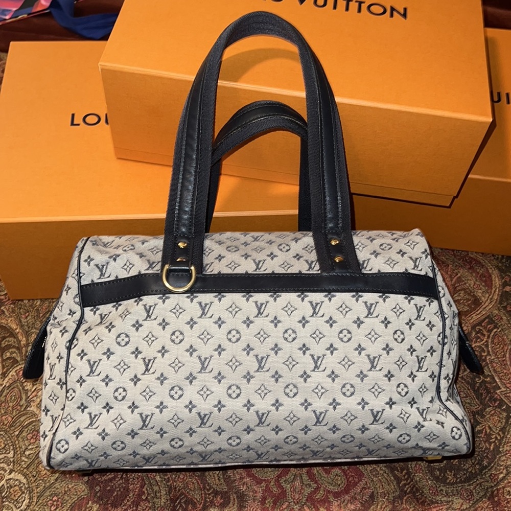 Authentic Louis Vuitton logo bag mini Lin